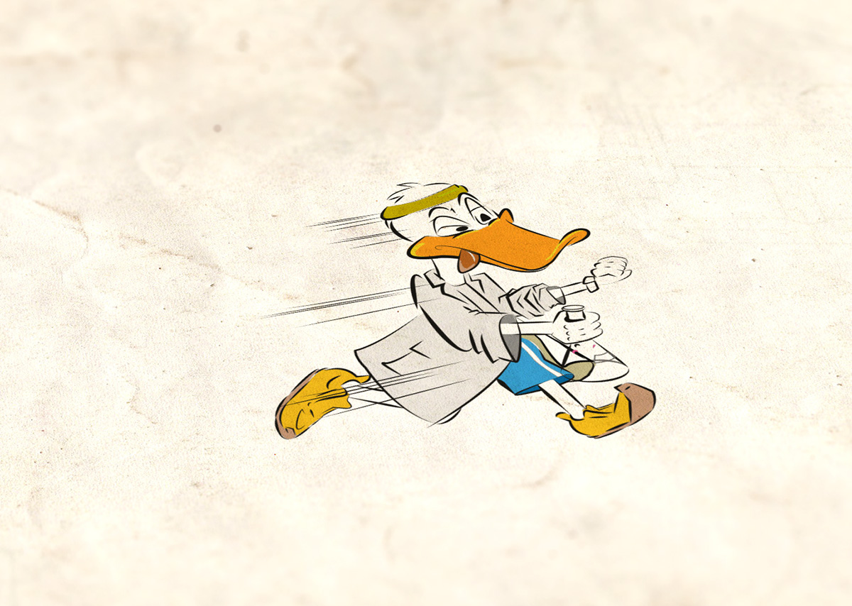 Illustration Running Ducks 02